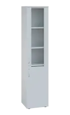 LE - 401 skříň léková prosklená, pravá, bílá